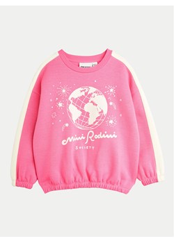 Mini Rodini Bluza Society 2472011928 Różowy Regular Fit ze sklepu MODIVO w kategorii Bluzy dziewczęce - zdjęcie 181034003
