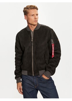 Alpha Industries Kurtka bomber 148122 Czarny Regular Fit ze sklepu MODIVO w kategorii Kurtki męskie - zdjęcie 181034073