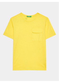 United Colors Of Benetton T-Shirt 3096G1097 Żółty Regular Fit ze sklepu MODIVO w kategorii T-shirty chłopięce - zdjęcie 181034163