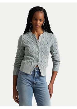 Polo Ralph Lauren Kardigan 211955325008 Błękitny Slim Fit ze sklepu MODIVO w kategorii Swetry damskie - zdjęcie 181034394