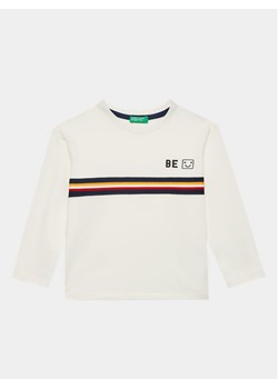 United Colors Of Benetton Bluzka 3VR5G10AT Biały Regular Fit ze sklepu MODIVO w kategorii Bluzki dziewczęce - zdjęcie 181034483