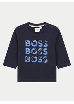 Boss Bluzka J51291 M Granatowy Regular Fit ze sklepu MODIVO w kategorii Bluzy i swetry - zdjęcie 181034564
