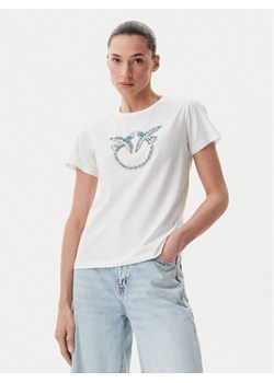 PINKO T-Shirt Quentin 100535 A2G7 Biały Regular Fit ze sklepu MODIVO w kategorii Bluzki damskie - zdjęcie 181034604