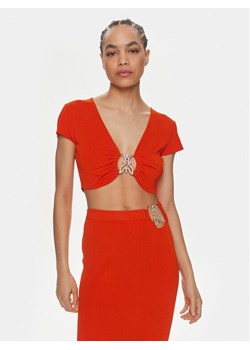 Patrizia Pepe Bluzka 2K0261/K021-R825 Pomarańczowy Slim Fit ze sklepu MODIVO w kategorii Bluzki damskie - zdjęcie 181034632