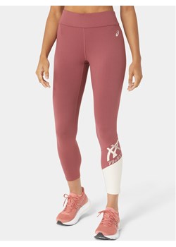 Asics Legginsy Tiger 7/8 Tight 2032C513 Czerwony Ahletic Fit ze sklepu MODIVO w kategorii Spodnie damskie - zdjęcie 181034901