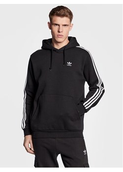 adidas Bluza Adicolor Classics 3-Stripes Hoodie IA6346 Czarny Regular Fit ze sklepu MODIVO w kategorii Bluzy męskie - zdjęcie 181034922
