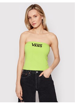 Vans Top Wm Flying V Tube VN0A53PN Żółty Slim Fit ze sklepu MODIVO w kategorii Bluzki damskie - zdjęcie 181035060