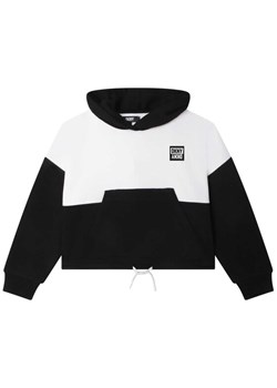 DKNY Bluza D35S95 D Czarny Regular Fit ze sklepu MODIVO w kategorii Bluzy dziewczęce - zdjęcie 181035140