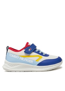 Tommy Hilfiger Sneakersy Low Cut Lace-Up/Velcro Sneaker T1B9-33868-1756 S Biały ze sklepu MODIVO w kategorii Buty sportowe dziecięce - zdjęcie 181035233