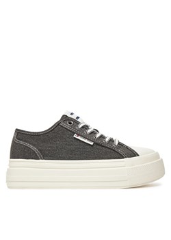 Tommy Jeans Sneakersy Tjw Foxing Flatform Lc EN0EN02736 Czarny ze sklepu MODIVO w kategorii Buty sportowe damskie - zdjęcie 181035234