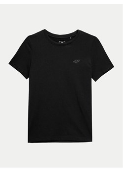 4F T-Shirt 4FJWSS24TTSHM1116 Czarny Regular Fit ze sklepu MODIVO w kategorii T-shirty chłopięce - zdjęcie 181035432