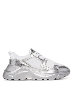 Versace Jeans Couture Sneakersy 78YA3SC4 Srebrny ze sklepu MODIVO w kategorii Buty sportowe męskie - zdjęcie 181035481