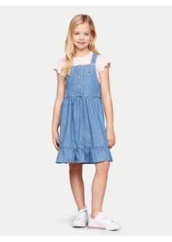 Tommy Hilfiger Sukienka jeansowa Summery KG0KG07928 Niebieski Regular Fit ze sklepu MODIVO w kategorii Sukienki dziewczęce - zdjęcie 181035491