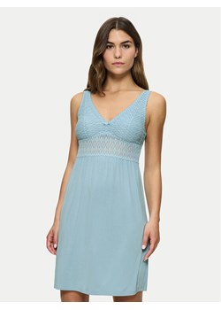 Triumph Koszula nocna Aura Spotlight 10218288 Niebieski Regular Fit ze sklepu MODIVO w kategorii Koszule nocne - zdjęcie 181035550