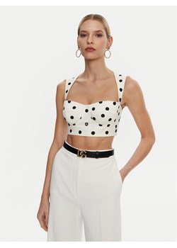 Dolce&Gabbana Top F7AA7T FSFNM Biały Regular Fit ze sklepu MODIVO w kategorii Bluzki damskie - zdjęcie 181035574