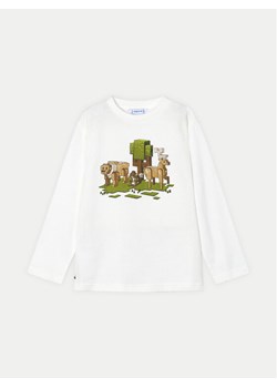 Mayoral Bluzka 4054 Écru Regular Fit ze sklepu MODIVO w kategorii T-shirty chłopięce - zdjęcie 181035724