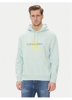 Calvin Klein Jeans Bluza Monologo LV040BM800 Zielony Regular Fit ze sklepu MODIVO w kategorii Bluzy męskie - zdjęcie 181035893