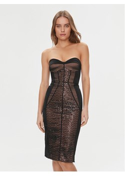 Elisabetta Franchi Sukienka koktajlowa AB-535-37E2-5874 Czarny Slim Fit ze sklepu MODIVO w kategorii Sukienki - zdjęcie 181035990