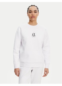 Armani Exchange Bluza XW000821 AF10818 U0002 Biały Regular Fit ze sklepu MODIVO w kategorii Bluzy damskie - zdjęcie 181036034