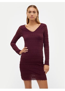 Vero Moda Sukienka koktajlowa Zoe 10315445 Bordowy Slim Fit ze sklepu MODIVO w kategorii Sukienki - zdjęcie 181036131