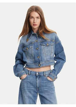Versace Jeans Couture Kurtka jeansowa 78HAS450 Niebieski Relaxed Fit ze sklepu MODIVO w kategorii Kurtki damskie - zdjęcie 181036283
