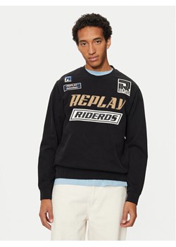 REPLAY Bluza M6971 .000.22890CS Czarny Regular Fit ze sklepu MODIVO w kategorii Bluzy męskie - zdjęcie 181036302