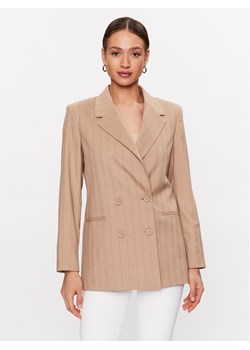 DKNY Marynarka P3BCUO60 Beżowy Regular Fit ze sklepu MODIVO w kategorii Marynarki damskie - zdjęcie 181036393