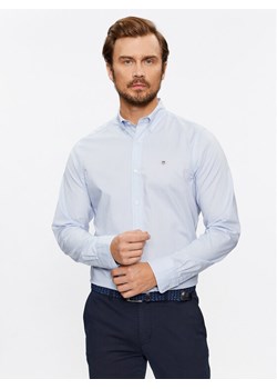 Gant Koszula Slim Poplin 3000102 Niebieski Regular Fit ze sklepu MODIVO w kategorii Koszule męskie - zdjęcie 181036501
