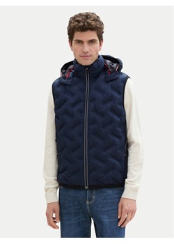 Tom Tailor Kamizelka 1041313 Granatowy Regular Fit ze sklepu MODIVO w kategorii Kamizelki męskie - zdjęcie 181036634