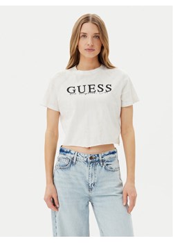Guess T-Shirt V5GI19 I3Z14 Écru Regular Fit ze sklepu MODIVO w kategorii Bluzki damskie - zdjęcie 181036710