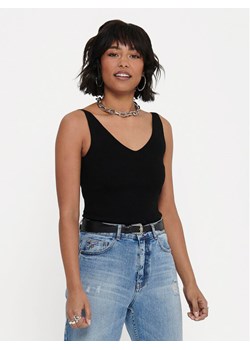 JDY Top Nanna 15180497 Czarny Slim Fit ze sklepu MODIVO w kategorii Bluzki damskie - zdjęcie 181036751