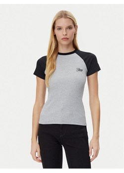 Guess T-Shirt W5GP61 KA0H1 Szary Regular Fit ze sklepu MODIVO w kategorii Bluzki damskie - zdjęcie 181036771