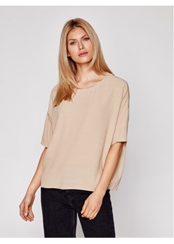 Samsøe Samsøe Bluzka Mains F00012102 Brązowy Oversize ze sklepu MODIVO w kategorii Bluzki damskie - zdjęcie 181036802