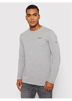 Pepe Jeans Longsleeve Original Basic 2 Long N PM508211 Szary Slim Fit ze sklepu MODIVO w kategorii T-shirty męskie - zdjęcie 181036903