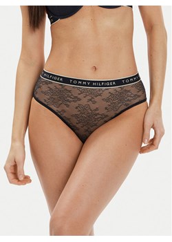 Tommy Hilfiger Figi klasyczne z wysokim stanem UW0UW05178 Granatowy ze sklepu MODIVO w kategorii Majtki damskie - zdjęcie 181036922