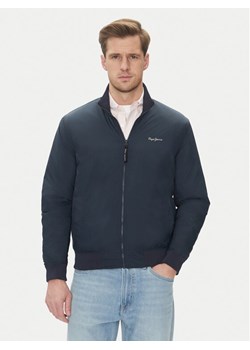 Pepe Jeans Kurtka bomber Mustrel PM403108 Granatowy Regular Fit ze sklepu MODIVO w kategorii Kurtki męskie - zdjęcie 181037050
