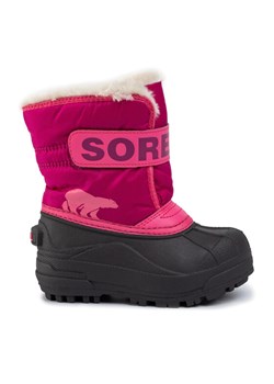 Sorel Śniegowce Childrens Snow Commander NC1960 Różowy ze sklepu MODIVO w kategorii Buty zimowe dziecięce - zdjęcie 181037124