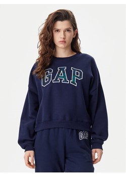 Gap Bluza 645565-00 Granatowy Regular Fit ze sklepu MODIVO w kategorii Bluzy damskie - zdjęcie 181037182