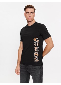 Guess T-Shirt M4RI30 J1314 Czarny Slim Fit ze sklepu MODIVO w kategorii T-shirty męskie - zdjęcie 181037212