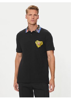 Versace Jeans Couture Polo 76GAGT11 Czarny Regular Fit ze sklepu MODIVO w kategorii T-shirty męskie - zdjęcie 181037221