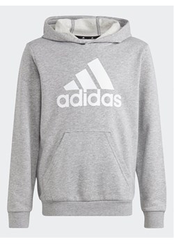 adidas Bluza Big Logo Essentials IC6835 Szary Regular Fit ze sklepu MODIVO w kategorii Bluzy chłopięce - zdjęcie 181037224