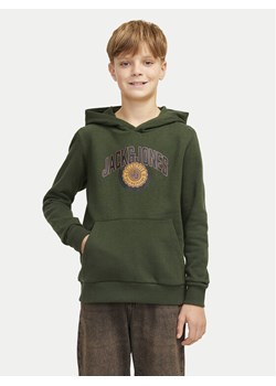 Jack&Jones Junior Bluza Kam Varsity 12266761 Zielony Standard Fit - id: 0000304522956 - marki Jack & Jones Junior - 181037523 Jack&Jones Junior Bluza Kam Varsity 12266761 Zielony Standard Fit ze sklepu MODIVO w kategorii Bluzy chłopięce - zdjęcie 181037523