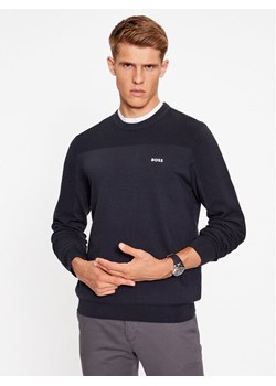 Boss Sweter Momentum-X_Cn 50498559 Granatowy Regular Fit ze sklepu MODIVO w kategorii Swetry męskie - zdjęcie 181037643