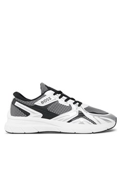 Boss Sneakersy Owen 50504289 10254489 01 Srebrny ze sklepu MODIVO w kategorii Buty sportowe męskie - zdjęcie 181037653