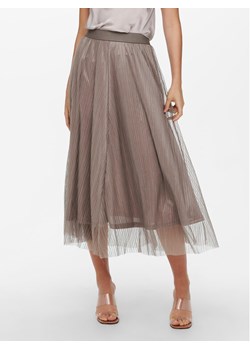 ONLY Spódnica midi 15214303 Brązowy Regular Fit ze sklepu MODIVO w kategorii Spódnice - zdjęcie 181037701