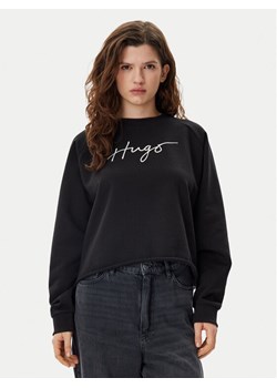HUGO Bluza Darace 50534271 Czarny Relaxed Fit ze sklepu MODIVO w kategorii Bluzy damskie - zdjęcie 181037732