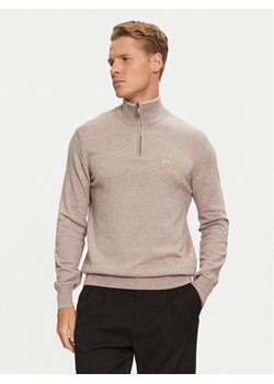 La Martina Sweter ZMS003 YW091 Brązowy Regular Fit ze sklepu MODIVO w kategorii Swetry męskie - zdjęcie 181037902