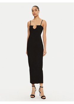 JACQUEMUS Sukienka dzianinowa 24E241KN449 Czarny Regular Fit ze sklepu MODIVO w kategorii Sukienki - zdjęcie 181038030