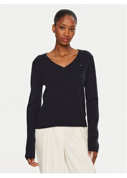 Tommy Hilfiger Sweter WW0WW43505 Granatowy Regular Fit - id: 0000304081712 - marki Tommy Hilfiger - 181038123 Tommy Hilfiger Sweter WW0WW43505 Granatowy Regular Fit ze sklepu MODIVO w kategorii Swetry damskie - zdjęcie 181038123