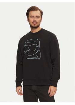 KARL LAGERFELD Bluza 705176 551900 Czarny Regular Fit ze sklepu MODIVO w kategorii Bluzy męskie - zdjęcie 181038163